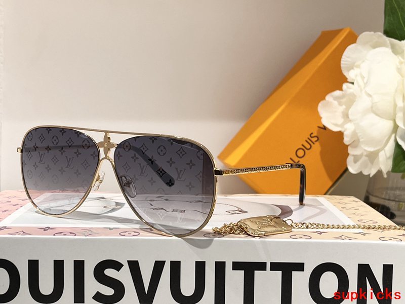 Front view of Louis Vuitton unisex sunglasses