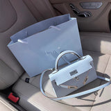  elegant carryall bag styled with outfit 12