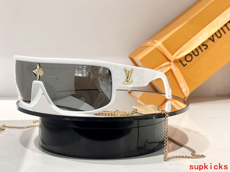 Side view of Louis Vuitton unisex sunglasses