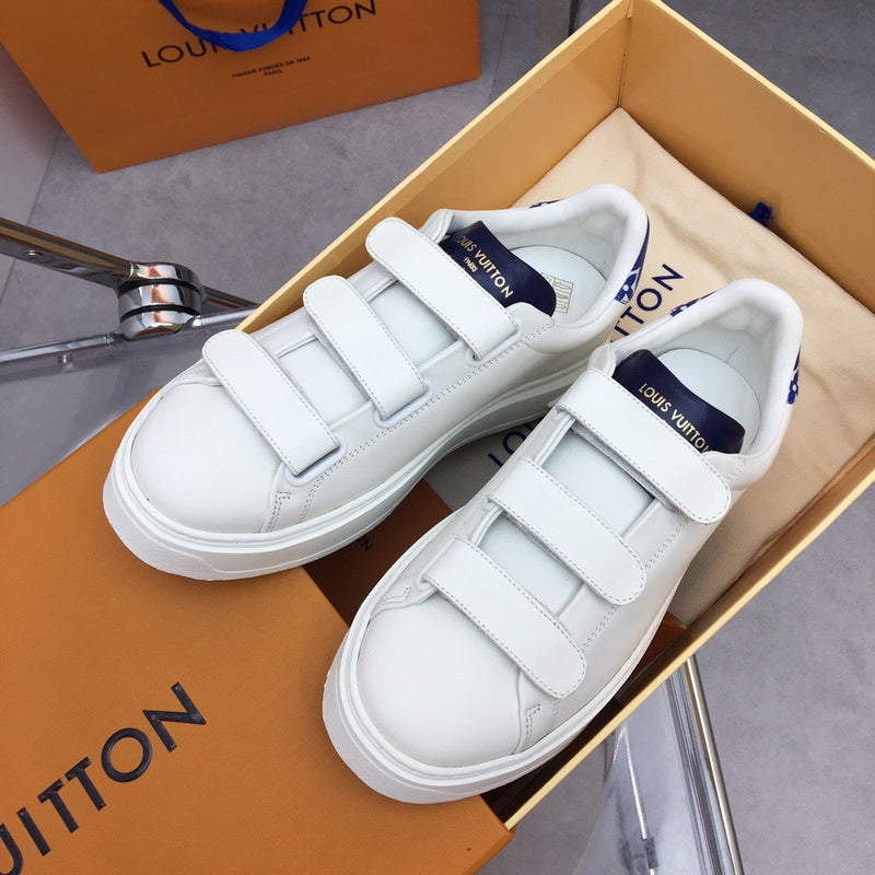 Louis Vuitton Grey Block Heel Pumps - Studio Shot