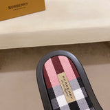 Burberry Red Ankle Boots - Close-Up Texture View