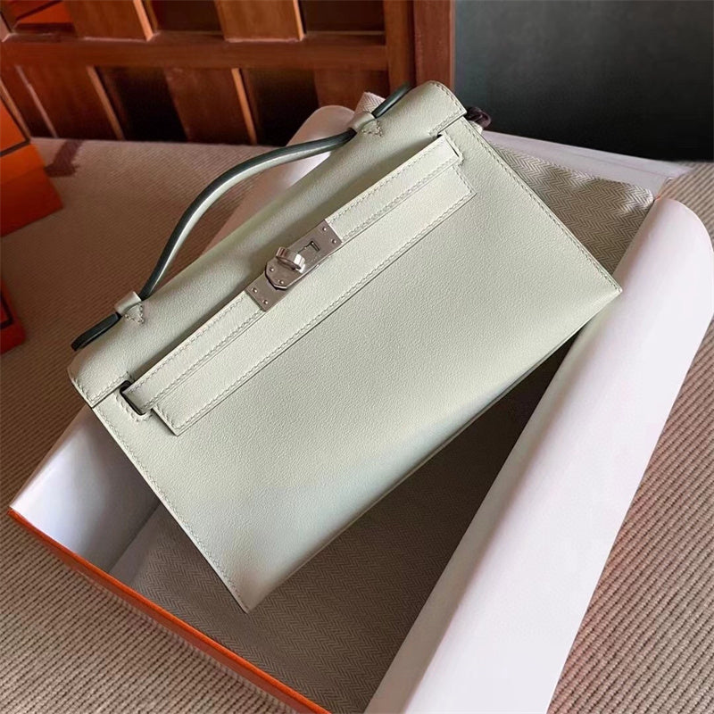 Close-up detail of poised bag design