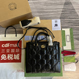 Front view of signature polished women's handbag – women's luxury handbag