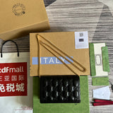 Side view of fluid structured handbag