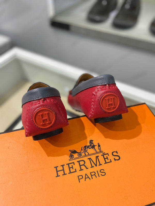 Hermès Tan High-Top Sneakers - Detail Shot of Craftsmanship