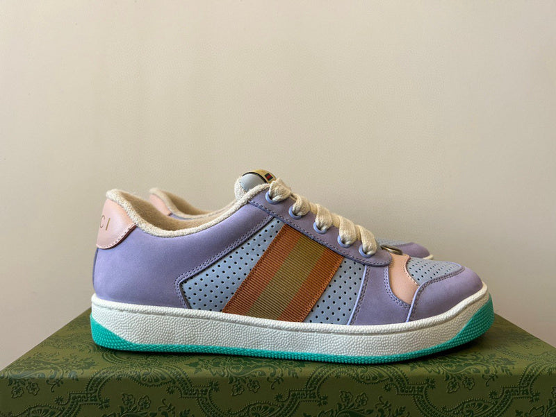 Gucci classic monochrome luxury sneakers view 7 heritage-inspired look