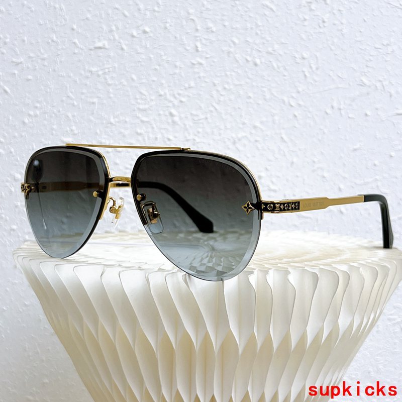 Side view of Louis Vuitton unisex sunglasses