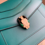 Polished Premium PU Leather Handbag - Smooth Faux-Leather Exterior | Women's Luxury Handbag #1694 - styled full view (image 7) of designer-inspired handbag