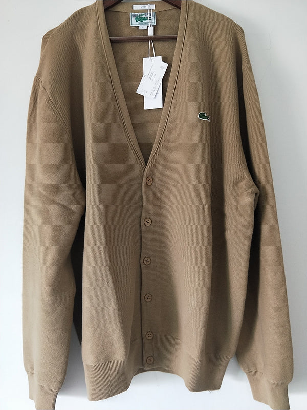 Back view of Lacoste luxury clothing with monogram-inspired silhouette