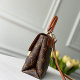 Styled lifestyle shot of elevated premium women's handbag – women's luxury handbag