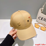 Close-up detail view of Louis Vuitton unisex cap