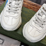 Gucci bold contrast luxury sneakers view 5 signature lace-up style