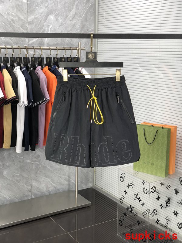 Back view of Rhude luxury clothing with runway-inspired design