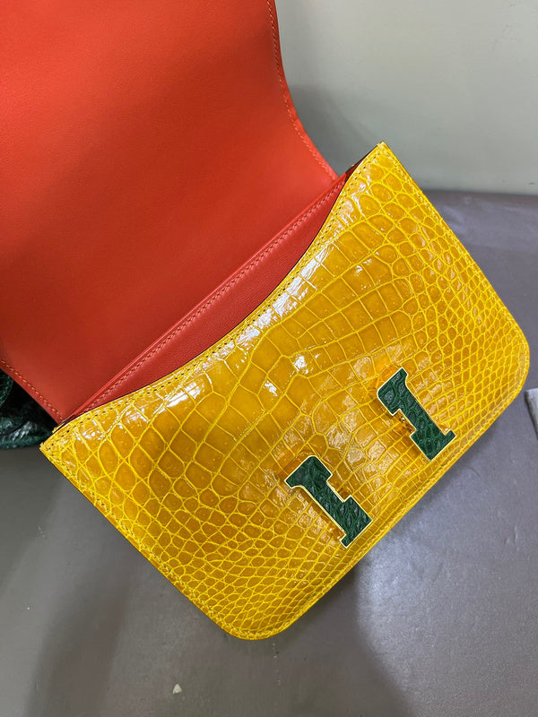 Statement bag shown from front angle