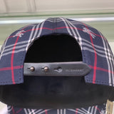 Close-up detail view of Burberry unisex cap