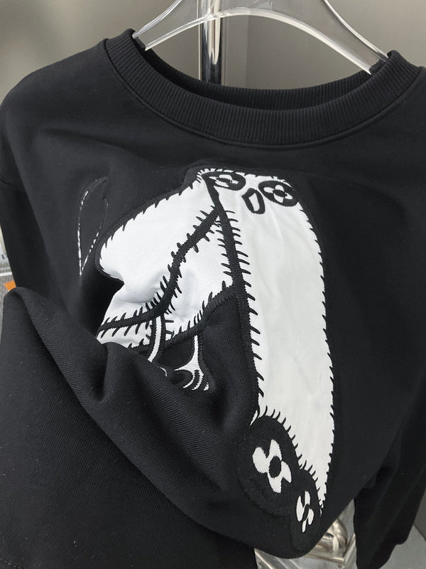 Front view of Louis Vuitton luxury clothing with streetwear-inspired cut