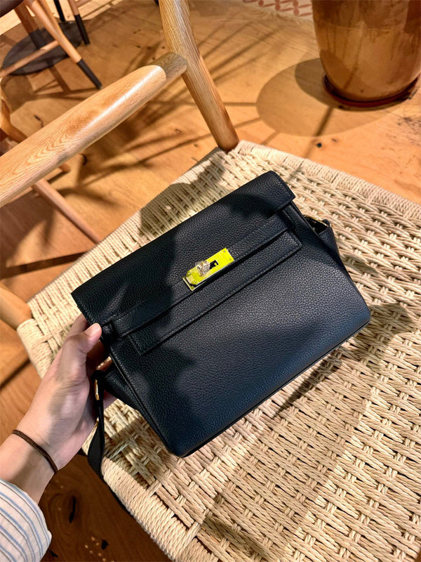 Close-up detail of polished bag design