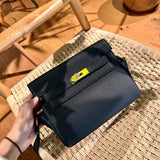 Close-up detail of polished bag design