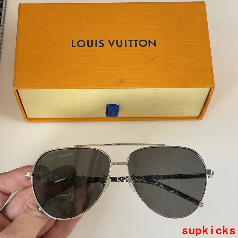 Lifestyle view of Louis Vuitton unisex sunglasses