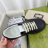 Gucci clean off-white luxury sneakers view 9 bold athletic profile