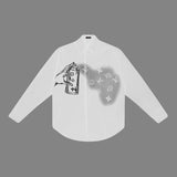 Side profile of Louis Vuitton luxury clothing with monogram-inspired silhouette