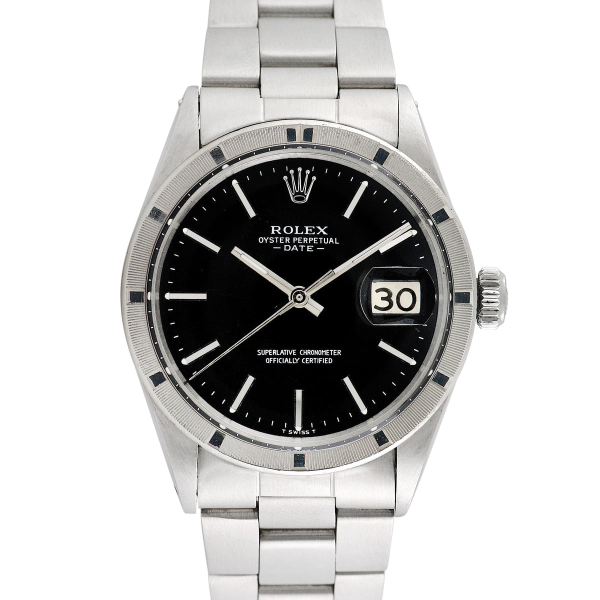 Side view of Rolex men's watch