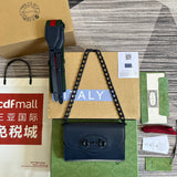 Side profile of structured everyday-luxe women's handbag – women's luxury accessory
