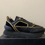 Gucci classic monochrome luxury sneakers view 11 retro runner design