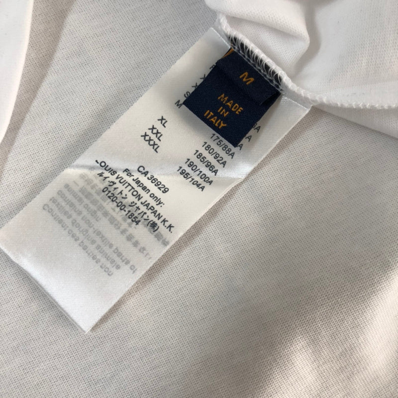 Side profile of Louis Vuitton cotton t-shirt with runway-inspired design