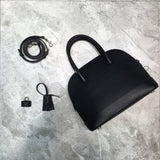 Elegant Faux Leather Handbag - Chic Everyday Appeal | Women's Luxury Handbag #881 - close-up detail shot (image 3) of designer-inspired handbag