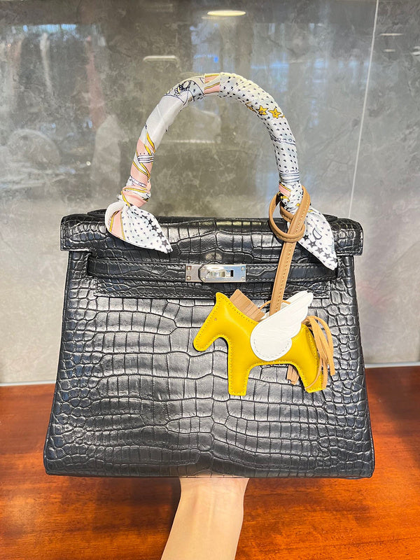 Close-up detail of contemporary bag design