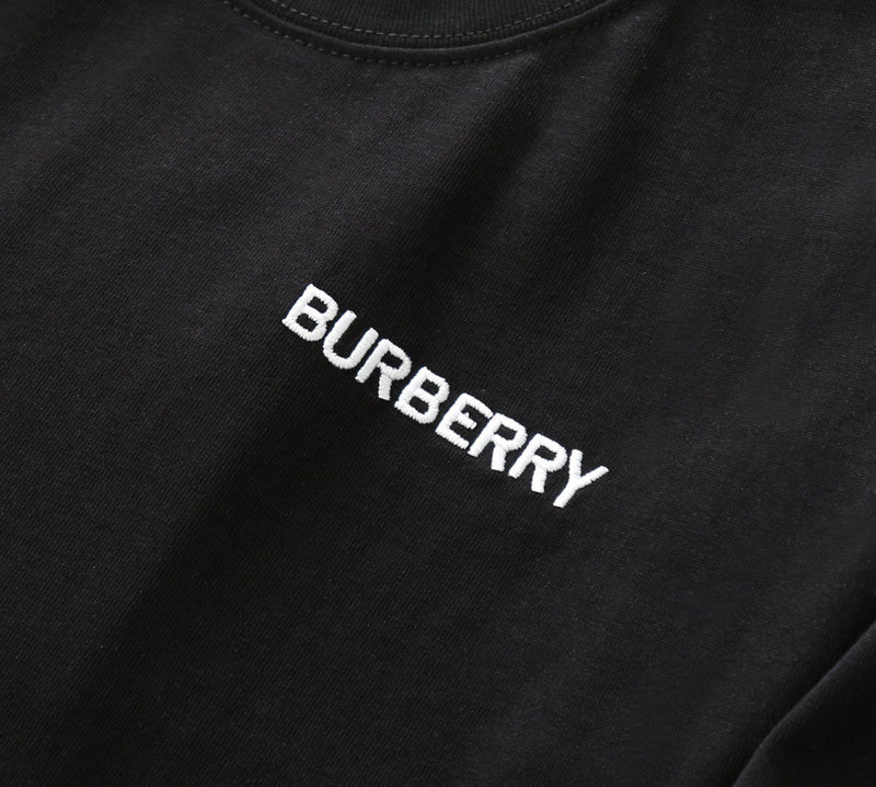 Burberry luxury t-shirt detail shot