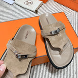 Hermes sandals Style 219 - logo and branding close-up