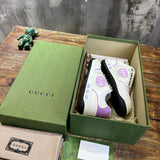 Gucci soft grey luxury sneakers view 7 premium leather build