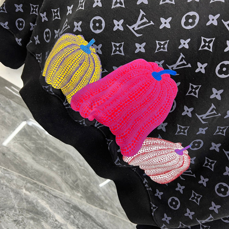 Close-up detail shot of Louis Vuitton luxury clothing with tailored silhouette