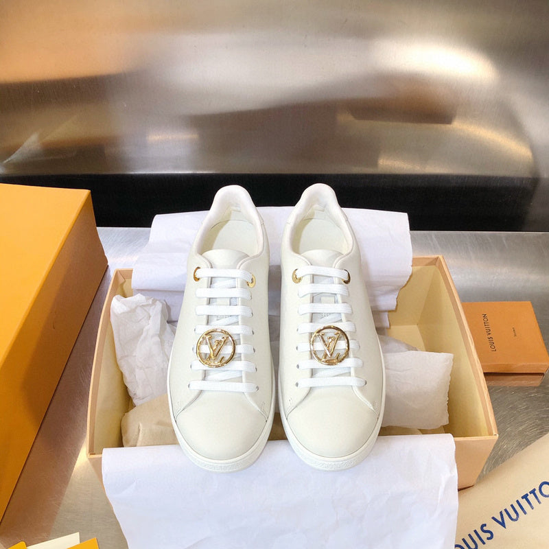 Louis Vuitton luxury shoes detail shot