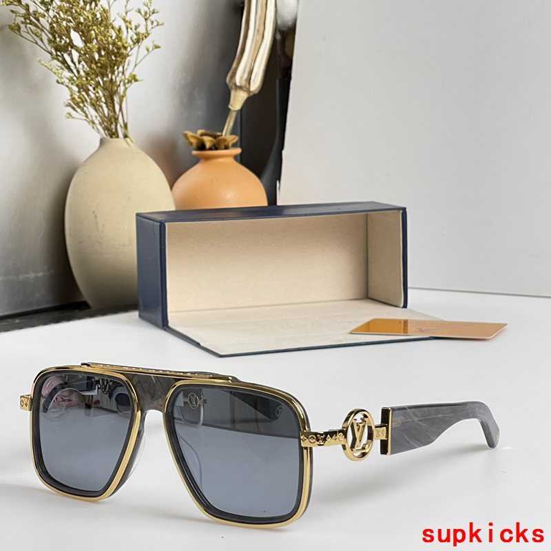 Side view of Louis Vuitton unisex sunglasses