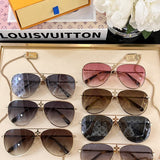 Lifestyle view of Louis Vuitton unisex sunglasses