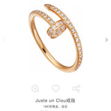 Close-up detail view of Cartier unisex jewelry piece