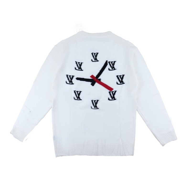 Side profile of Louis Vuitton luxury clothing with logo-detail design