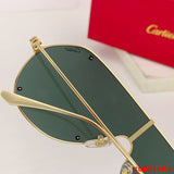 Close-up detail view of Cartier unisex sunglasses