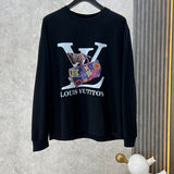 Front view of Louis Vuitton luxury clothing with monogram-inspired silhouette