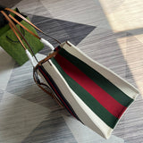 Styled lifestyle shot of classic signature women's handbag – women's designer-style accessory