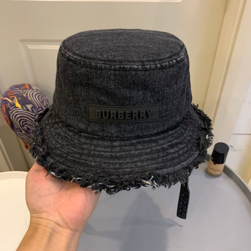Angled view of Burberry unisex cap