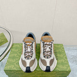 Gucci neutral cream luxury sneakers view 11 minimalist modern build