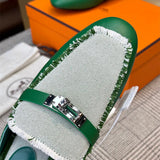 Hermès Grey Combat Boots - Heel Detail View
