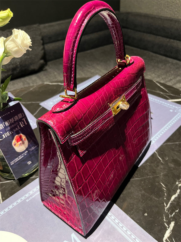 Close-up detail of tailored bag design