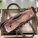 Close-up detail of polished structured women's handbag – women's luxury accessory