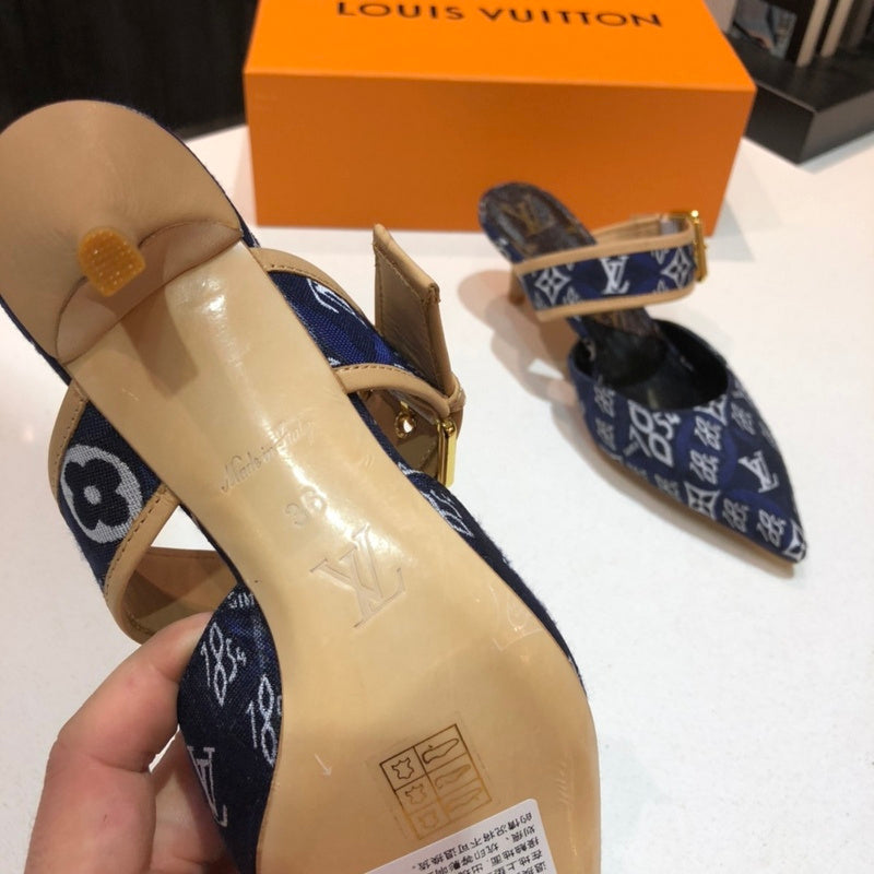 Louis Vuitton Camel Platform Heels - Lifestyle Styling Shot
