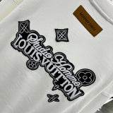 Side profile of Louis Vuitton luxury clothing with relaxed-fit cut